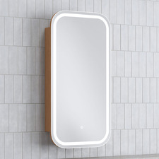 Soho 450mm Rectangular LED Mirrored Shaving Cabinet