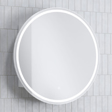 Soho 800mm Round LED Mirrored Shaving Cabinet