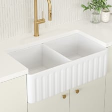 Bowral 830mm Double Fireclay Kitchen Sink