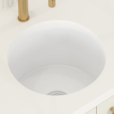 Bowral 460mm Single Fireclay Round Kitchen Sink