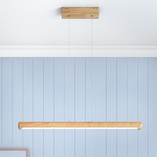 Omar Rubberwood LED Pendant Light