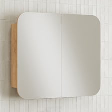 Mecca 800mm Rectangular Mirrored Shaving Cabinet