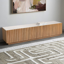 Mia Mango Wood & Marble TV Unit