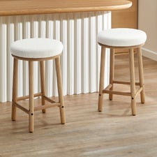 65cm Chester Boucle Bar Stools (Set of 2)