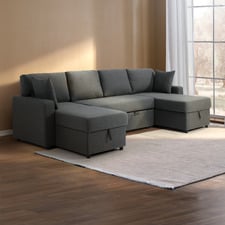 Darcy 4 Seater Storage Sofa Bed with Double Chaise