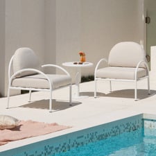 2 Seater Bawley Outdoor Armchair & Table Set