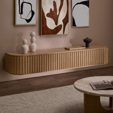 Hayley Curved Wall-Mounted TV Unit