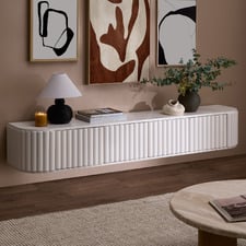 Hayley Curved Wall-Mounted TV Unit