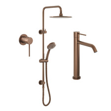Clovelly Bronze Tall Mixer Tapware & Shower Package