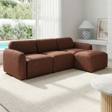 Barton 4 Seater Modular Sofa & Ottoman Set