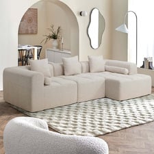 Bowie 4 Seater Boucle Sofa with Chaise