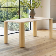 Ronan Travertine Stone Dining Table