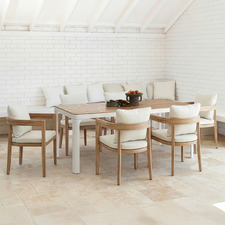 6 Seater Sandie Outdoor Dining Table & Venice Chair Set