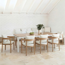 8 Seater Sandie Outdoor Dining Table & Venice Chair Set