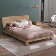 Bobble Pine Wood Ball Foot Bed