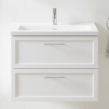 Dunes 800mm Wall Hung Single Vanity with Integrated Basin