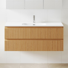 Panama 1200mm Wall Hung Single Vanity with Integrated Basin