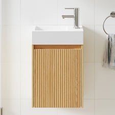 Panama 400mm Wall Hung Single Vanity with Integrated Basin