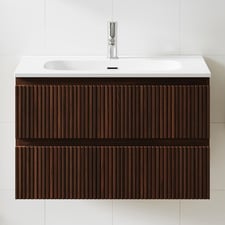 Panama 800mm Wall Hung Single Vanity with Integrated Basin