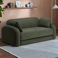 Georgia 3 Seater Queen Boucle Semi-Compressed Sofa Bed