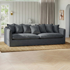 Montauk 4 Seater Upholstered Slipcover Sofa