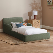 Harbor Chenille Low-profile Single Bed