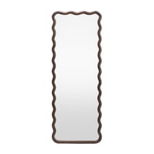 Ebba Wavy Timber Full Length Mirror