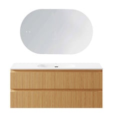 Panama 1200mm Oak Vanity & LED Mirror Package