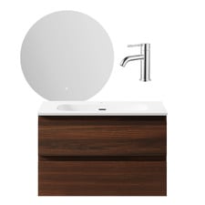 Havana 800mm Vanity Package with Mixer & LED Mirror