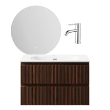 Panama 800mm Vanity Package with Mixer & LED Mirror