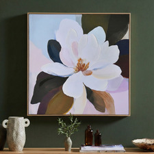 Midnight Magnolia Framed Canvas Wall Art
