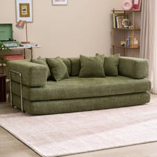 Jemima 3 Seater Queen Boucle Sofa Bed