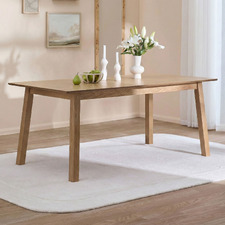 180cm Natural Oak Wood Dining Table