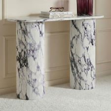 Tilly Viola Marble-Look Console Table
