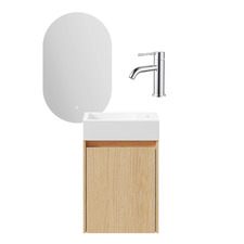 Hayman 400mm Vanity Package with Mixer & LED Mirror