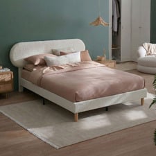 Lozenge Upholstered Bed