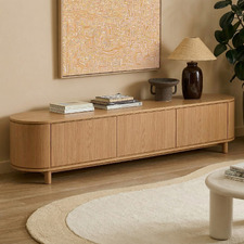 Cannes Curved Entertainment TV Unit