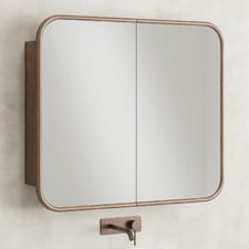 Bronte 900mm Rectangular Mirrored Shaving Cabinet