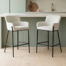 65cm Andra Upholstered Bar Stools (Set of 2)