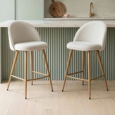 64.5cm Charlie Upholstered Barstools (Set of 2)