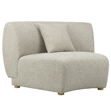 Crescent Wedge Armless Lounge Chair