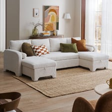 Frida 4 Seater Storage Sofa Bed with Double Chaise