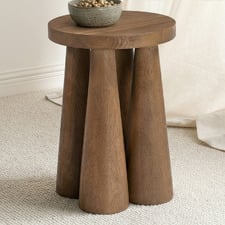 Fleur Mango Wood Side Table