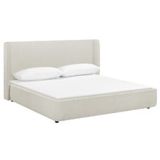 Abode Upholstered Gas Lift Storage Bed Frame