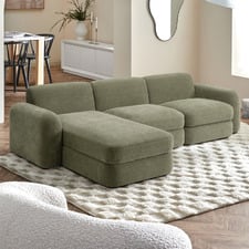 Cora 4 Seater Modular Sofa with Chaise & Storage