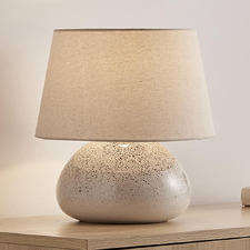 Linus Ceramic & Linen Table Lamp