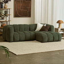 Nelson Premium 3 Seater Upholstered Sofa with Chaise