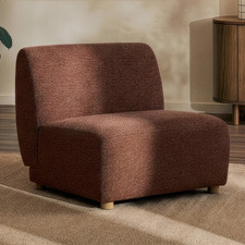 Crescent Armless Lounge Chair