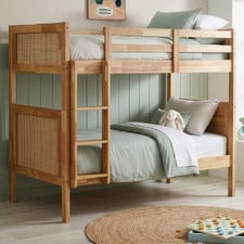 Maldives Rattan Single Convertible Bunk Bed