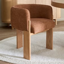 Benji Upholstered Ash Wood Dining Chair